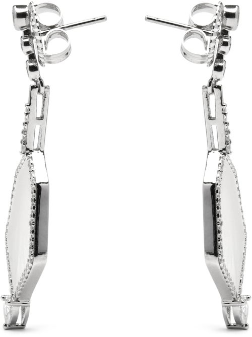 Boucles d'oreilles Luxenter en argent sterling 925 et zircone brillante finition rhodium - Faios - Kiabi Boucles d'oreilles Luxenter en argent sterling 925 et zircone brillante finition rhodium - Faios - Kiabi