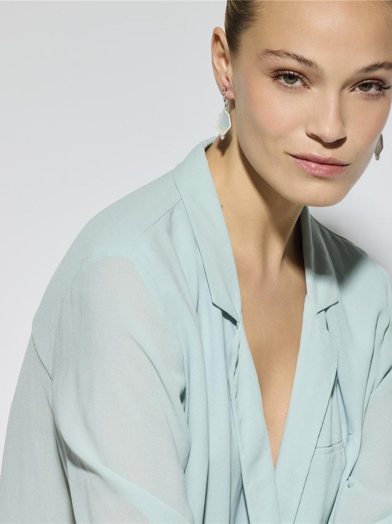 Boucles d'oreilles Luxenter en argent sterling 925 et zircone brillante finition rhodium - Faios Blanc - Kiabi