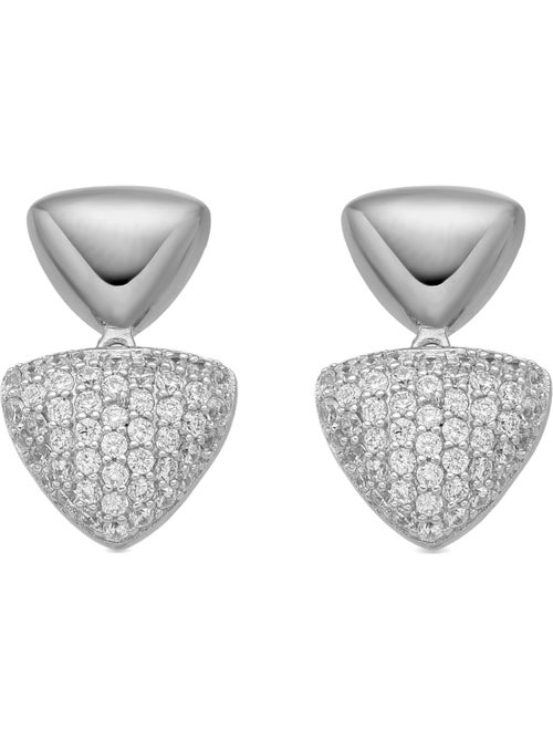 Boucles d'oreilles Luxenter en argent sterling 925 et zircone brillante finition rhodium - Haju - Kiabi Boucles d'oreilles Luxenter en argent sterling 925 et zircone brillante finition rhodium - Haju - Kiabi