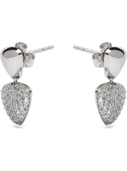 Boucles d'oreilles Luxenter en argent sterling 925 et zircone brillante finition rhodium - Haju - Kiabi Boucles d'oreilles Luxenter en argent sterling 925 et zircone brillante finition rhodium - Haju - Kiabi
