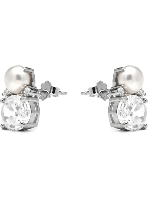 Boucles d'oreilles Luxenter en argent sterling 925 et zircone brillante finition rhodium - Ward - Kiabi Boucles d'oreilles Luxenter en argent sterling 925 et zircone brillante finition rhodium - Ward - Kiabi