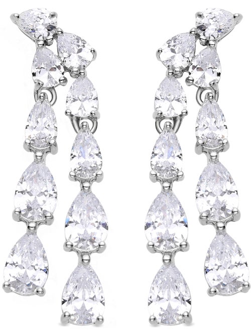 Boucles d'oreilles Luxenter en argent sterling 925 et zircone e avec finition en rhodium-Naman - Kiabi Boucles d'oreilles Luxenter en argent sterling 925 et zircone e avec finition en rhodium-Naman - Kiabi