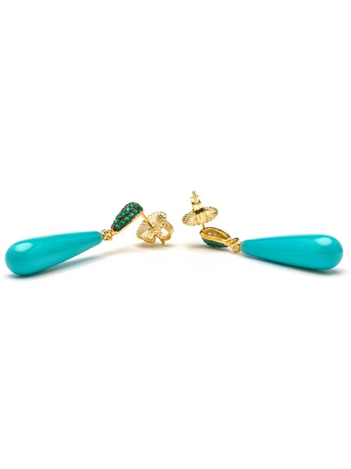 Boucles d'oreilles Luxenter en argent sterling 925 et zircone émeraude finies et plaqué or 18k-Wingi - Kiabi Boucles d'oreilles Luxenter en argent sterling 925 et zircone émeraude finies et plaqué or 18k-Wingi - Kiabi