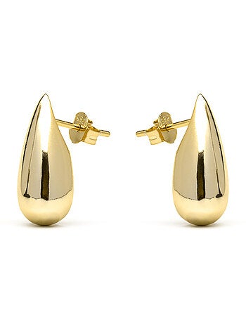 Boucles d'oreilles Luxenter en argent sterling 925 finition or jaune 18k - Leofra