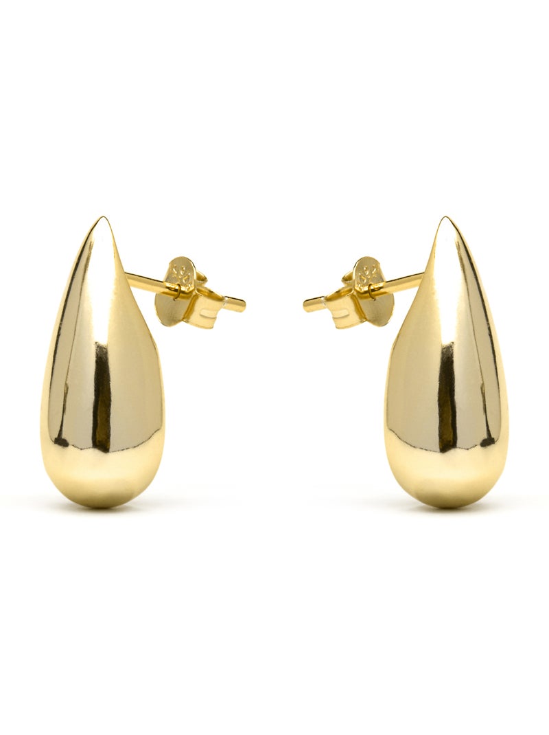 Boucles d'oreilles Luxenter en argent sterling 925 finition or jaune 18k - Leofra Jaune - Kiabi
