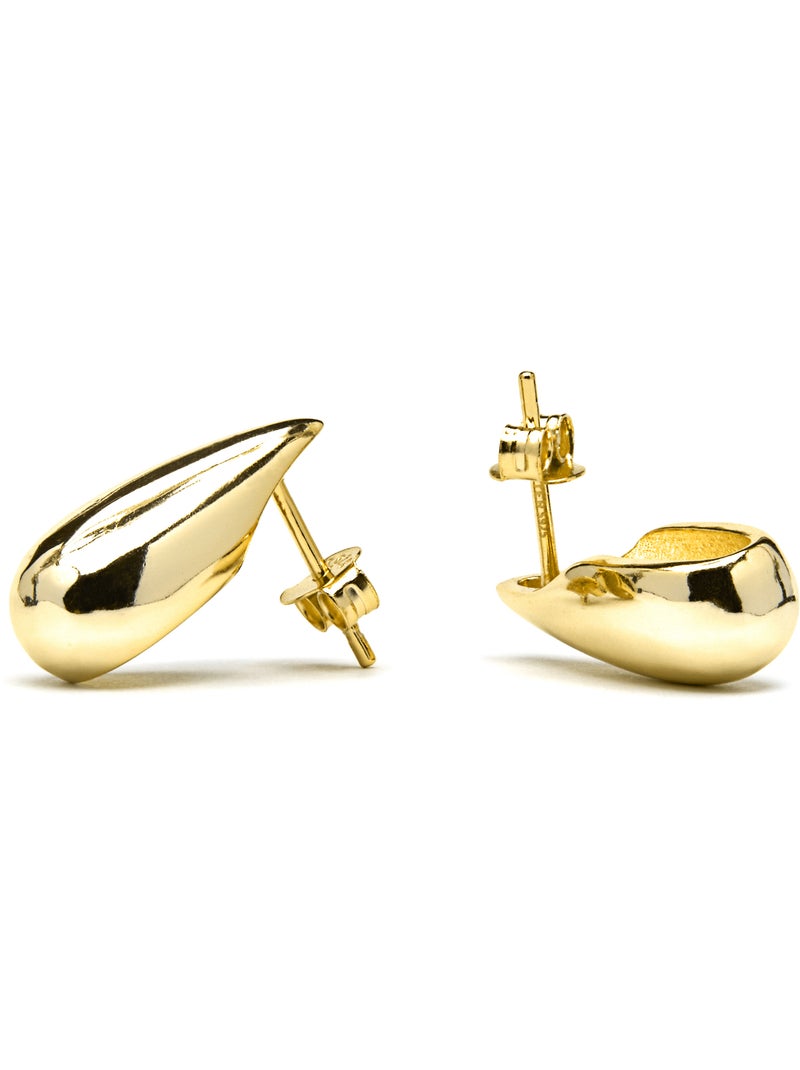 Boucles d'oreilles Luxenter en argent sterling 925 finition or jaune 18k - Leofra Jaune - Kiabi