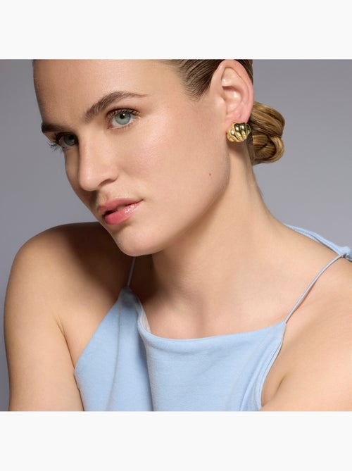 Boucles d'oreilles Luxenter en argent sterling 925 finition or jaune 18k - Myce - Kiabi
