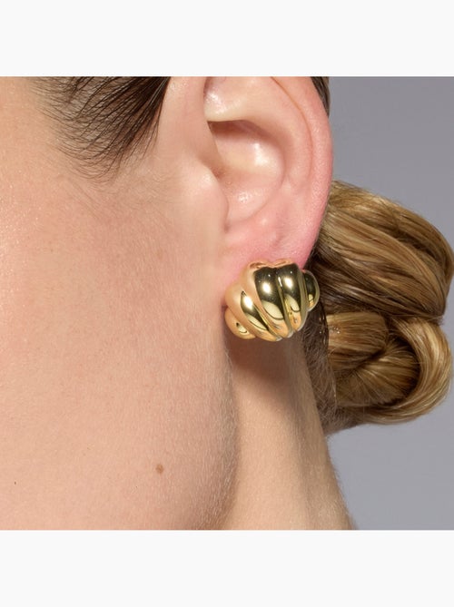 Boucles d'oreilles Luxenter en argent sterling 925 finition or jaune 18k - Myce - Kiabi