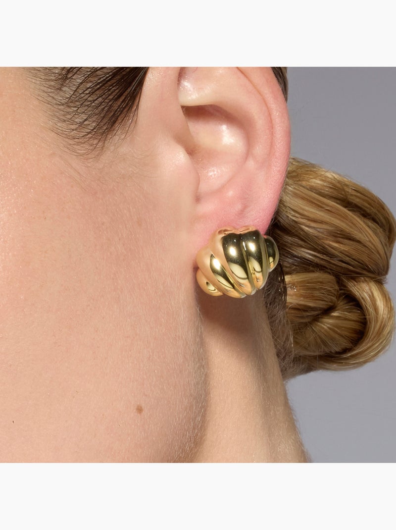 Boucles d'oreilles Luxenter en argent sterling 925 finition or jaune 18k - Myce Jaune - Kiabi