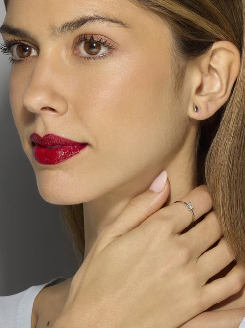 Boucles d'oreilles Luxenter en argent sterling 925 finition rhodium - Nokie - Kiabi