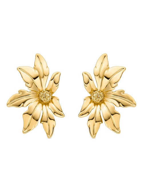 Boucles d'oreilles Luxenter en or jaune 18 carats - Aucell - Kiabi