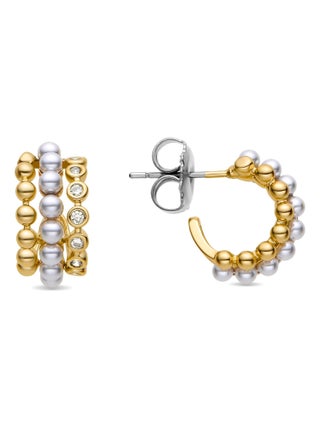 Boucles d'oreilles Luxenter en or jaune 18 carats - Elnoy