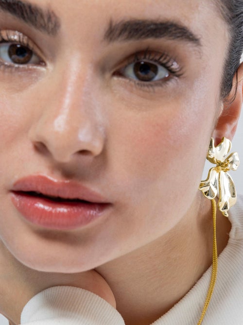 Boucles d'oreilles Luxenter en or jaune 18 carats - Haiqua - Kiabi