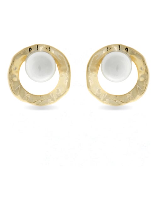 Boucles d'oreilles Luxenter en or jaune 18 carats - Jaya - Kiabi