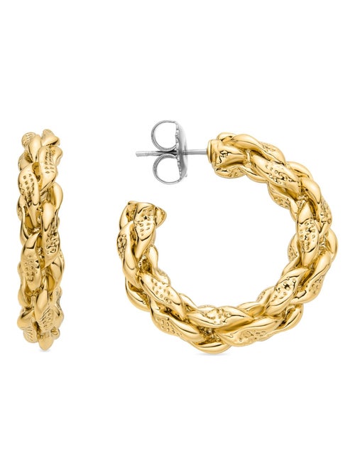 Boucles d'oreilles Luxenter en or jaune 18 carats - Leosru - Kiabi