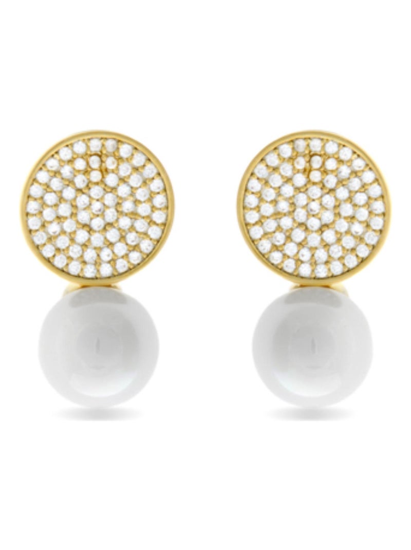 Boucles d'oreilles Luxenter en or jaune 18 carats - Nuja Argent - Kiabi