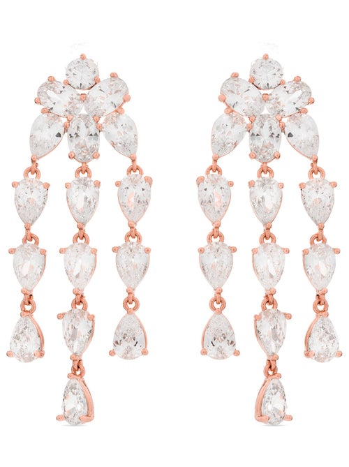 Boucles d'oreilles Luxenter en or jaune 18 carats avec zircon brillant - Likir - Kiabi