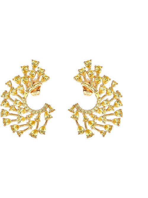 Boucles d'oreilles Luxenter en padparadscha avec finition en or jaune 18 carats - Narbel - Kiabi Boucles d'oreilles Luxenter en padparadscha avec finition en or jaune 18 carats - Narbel - Kiabi