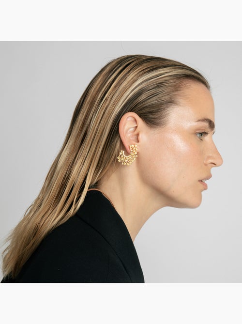 Boucles d'oreilles Luxenter en padparadscha avec finition en or jaune 18 carats - Narbel - Kiabi Boucles d'oreilles Luxenter en padparadscha avec finition en or jaune 18 carats - Narbel - Kiabi