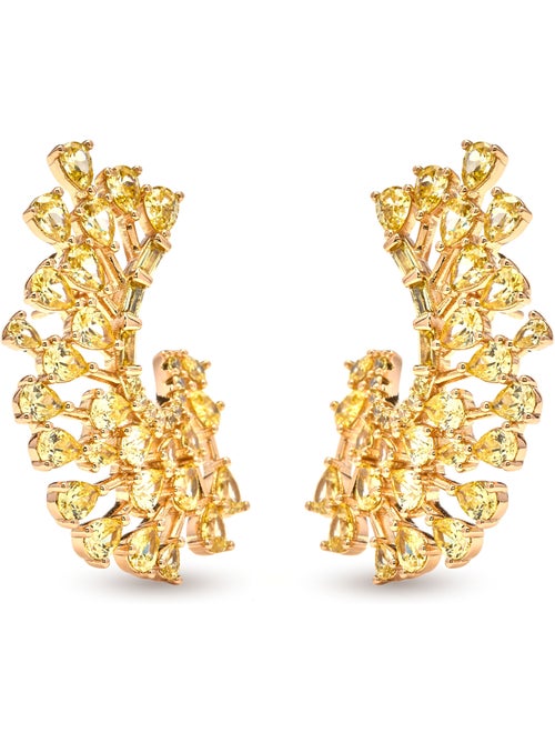 Boucles d'oreilles Luxenter en padparadscha avec finition en or jaune 18 carats - Narbel - Kiabi Boucles d'oreilles Luxenter en padparadscha avec finition en or jaune 18 carats - Narbel - Kiabi