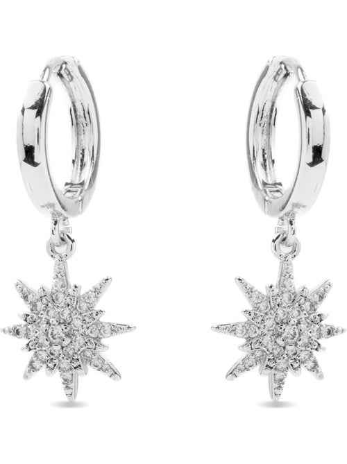 Boucles d'oreilles Luxenter en zircon cubique brillant plaqué rhodium - Tysco - Kiabi Boucles d'oreilles Luxenter en zircon cubique brillant plaqué rhodium - Tysco - Kiabi