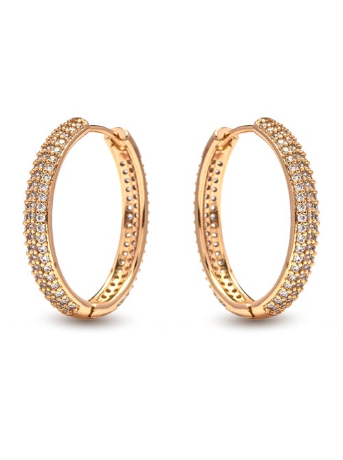 Boucles d'oreilles Luxenter en zircone finition or jaune 18k - Olide - Kiabi Boucles d'oreilles Luxenter en zircone finition or jaune 18k - Olide - Kiabi