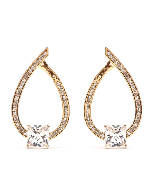 Boucles d'oreilles Luxenter en zircone finition or jaune 18k - Shuasin - Kiabi Boucles d'oreilles Luxenter en zircone finition or jaune 18k - Shuasin - Kiabi