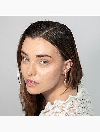 Boucles d'oreilles Luxenter en Zirconia finition or jaune 18k - Iskio