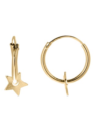 Boucles d'oreilles Luxenter Essential en argent 925 et or jaune 18 carats