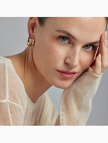 Boucles d'oreilles Luxenter et plaqué or 18k - Apruk