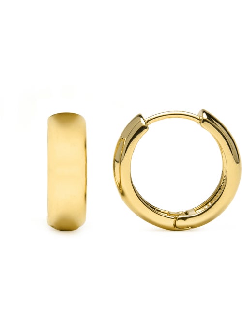 Boucles d'oreilles Luxenter et plaqué or 18k - Apruk - Kiabi