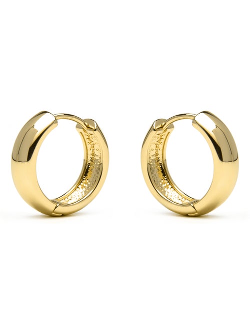 Boucles d'oreilles Luxenter et plaqué or 18k - Apruk - Kiabi