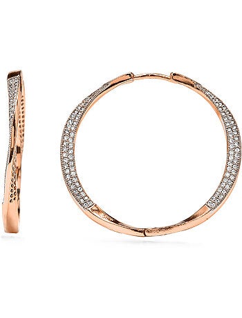 Boucles d'oreilles Luxenter et plaqué or 18k - Dakrim