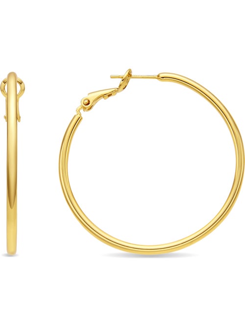 Boucles d'oreilles Luxenter et plaqué or 18k - Dierax - Kiabi