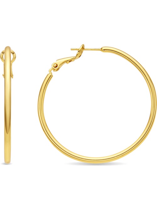 Boucles d'oreilles Luxenter et plaqué or 18k - Dierax - Kiabi