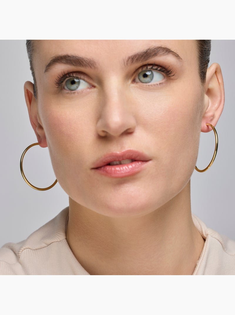 Boucles d'oreilles Luxenter et plaqué or 18k - Dierax Jaune - Kiabi