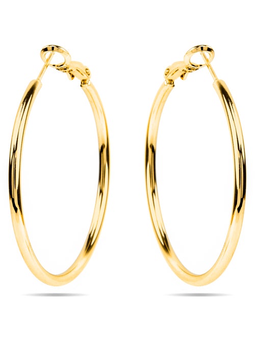 Boucles d'oreilles Luxenter et plaqué or 18k - Dierax - Kiabi