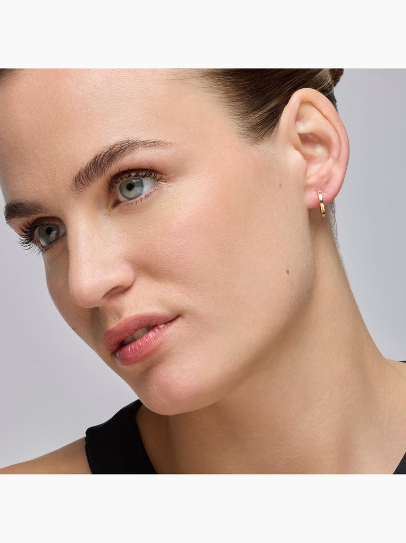 Boucles d'oreilles Luxenter et plaqué or 18k - Erespa Jaune - Kiabi