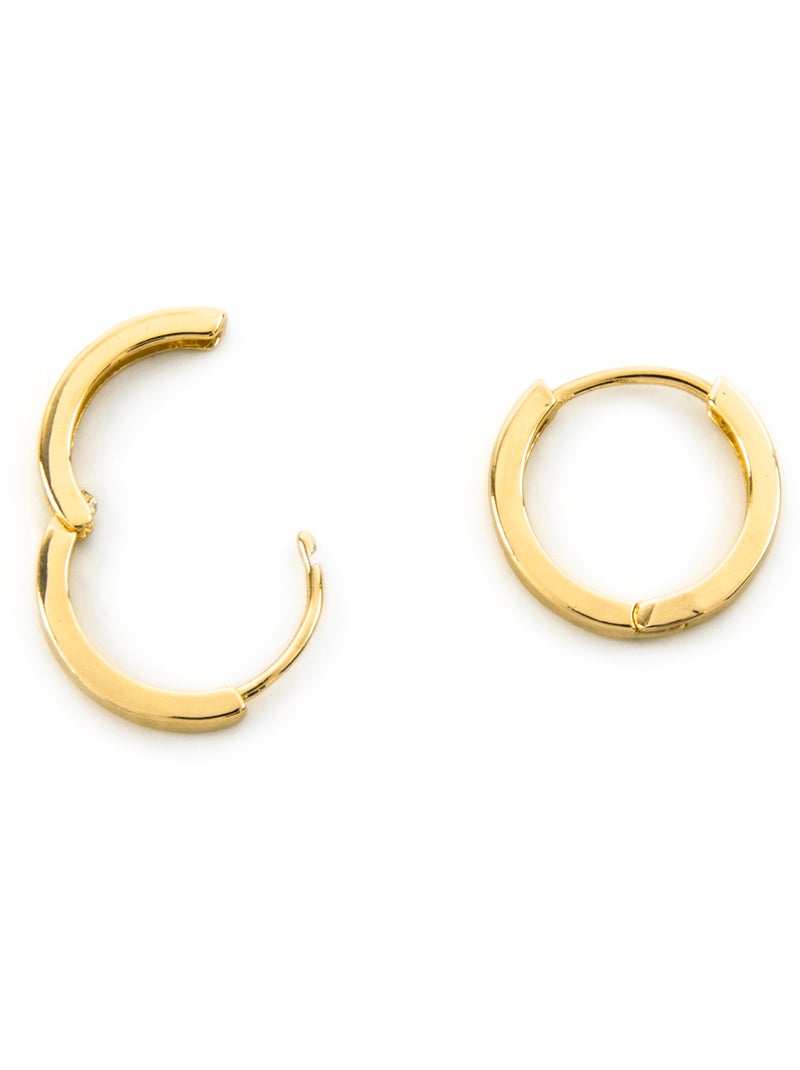 Boucles d'oreilles Luxenter et plaqué or 18k - Erespa Jaune - Kiabi