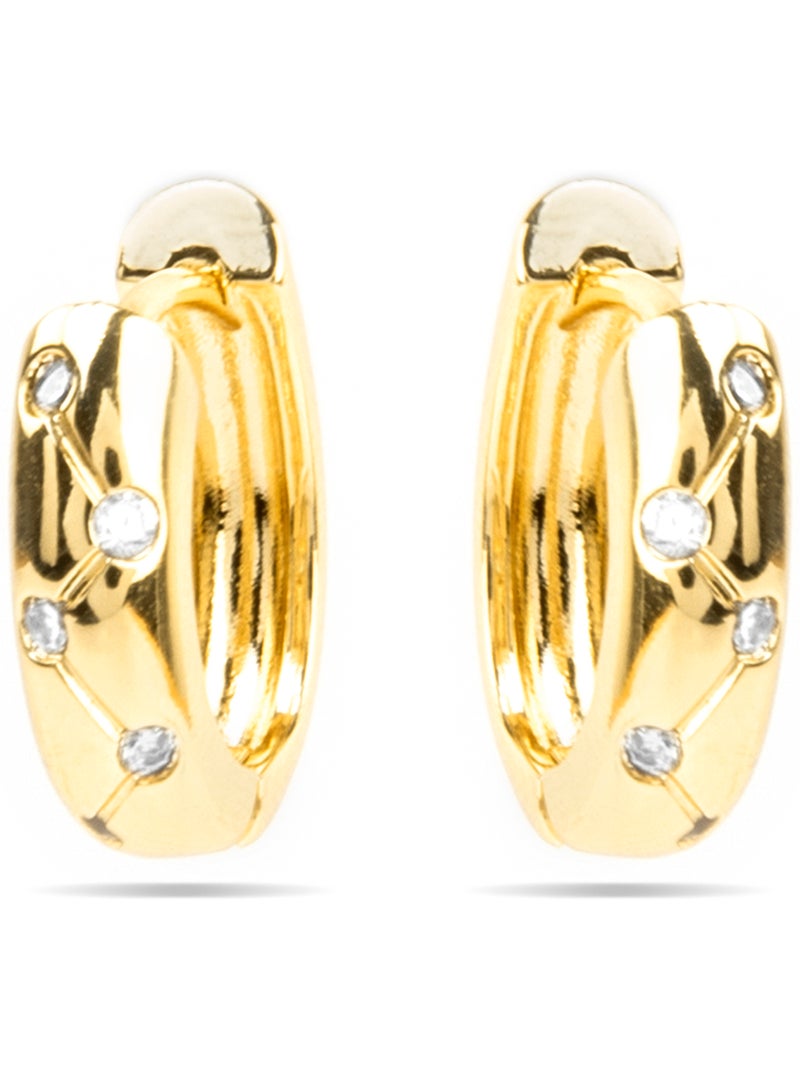 Boucles d'oreilles Luxenter et plaqué or 18k - Gruk Doré/or - Kiabi