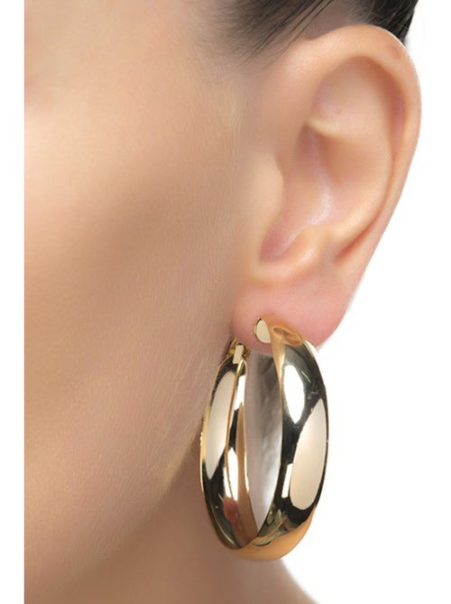 Boucles d'oreilles Luxenter et plaqué or 18k - Hewry - Kiabi Boucles d'oreilles Luxenter et plaqué or 18k - Hewry - Kiabi