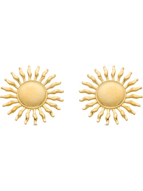 Boucles d'oreilles Luxenter et plaqué or 18k - Hinya - Kiabi