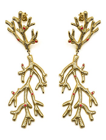Boucles d'oreilles Luxenter et plaqué or 18k - Ikuzol