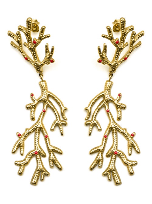 Boucles d'oreilles Luxenter et plaqué or 18k - Ikuzol - Kiabi