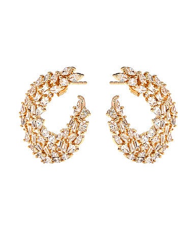 Boucles d'oreilles Luxenter et plaqué or 18k - Isdro