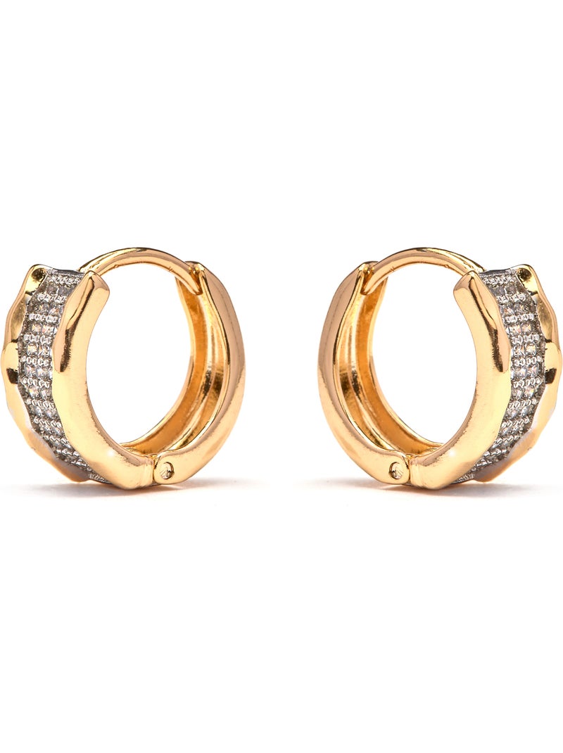 Boucles d'oreilles Luxenter et plaqué or 18k - Jurek Argent - Kiabi