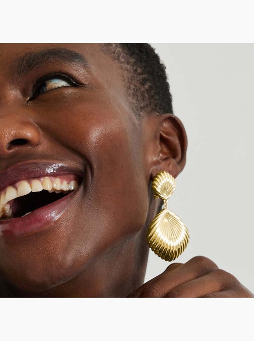 Boucles d'oreilles Luxenter et plaqué or 18k - Kaizal - Kiabi