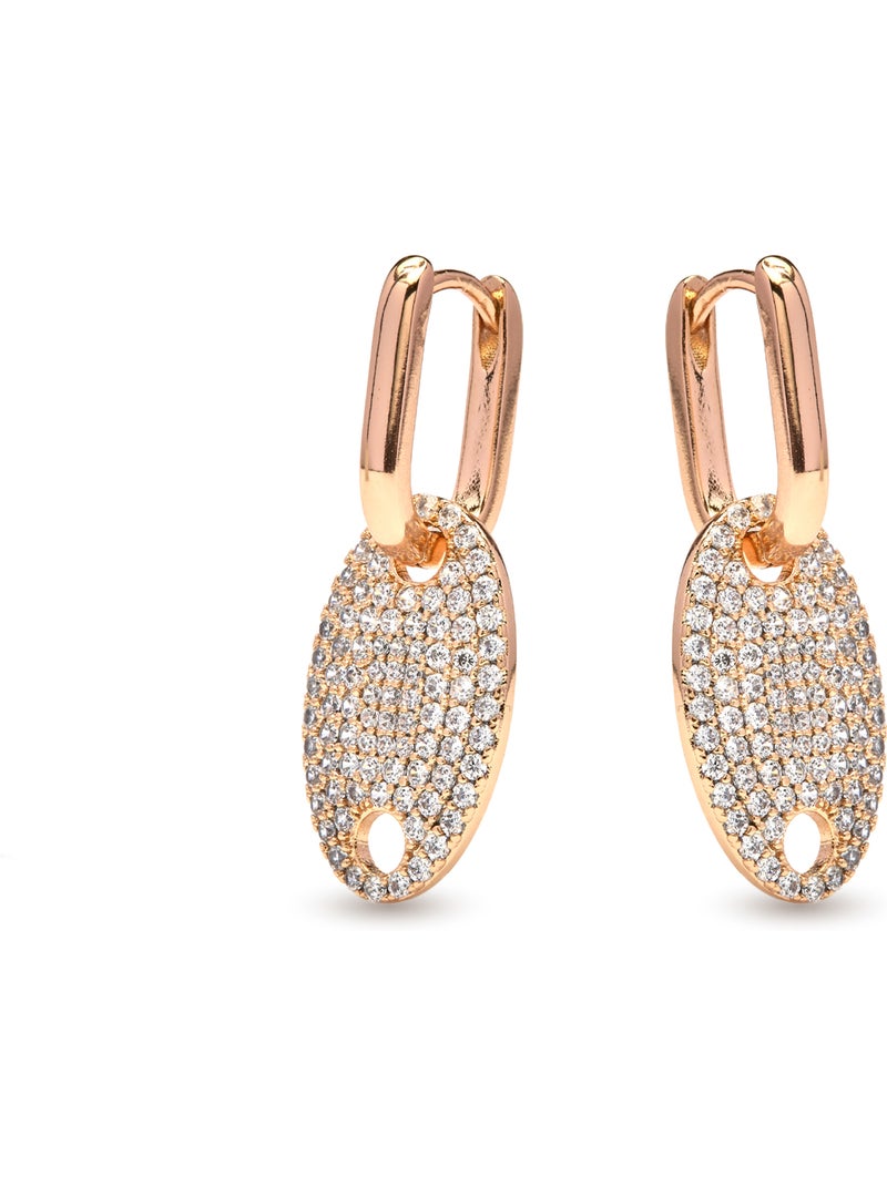 Boucles d'oreilles Luxenter et plaqué or 18k - Krero Argent - Kiabi