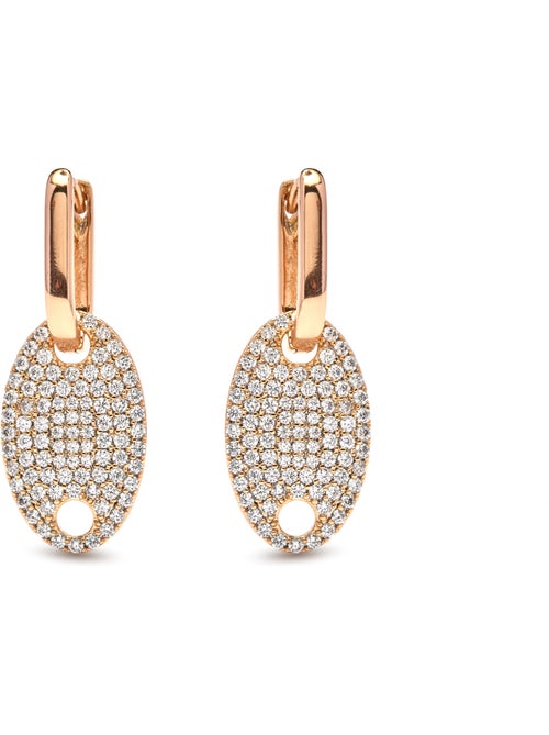 Boucles d'oreilles Luxenter et plaqué or 18k - Krero - Kiabi Boucles d'oreilles Luxenter et plaqué or 18k - Krero - Kiabi