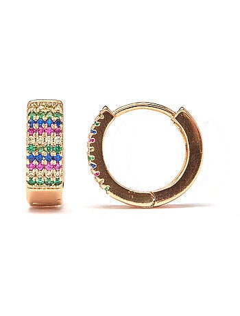 Boucles d'oreilles Luxenter et plaqué or 18k - Lasy